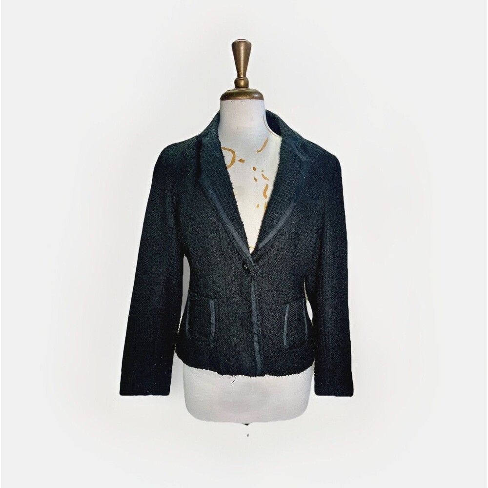 First Option Blazer Size 12 Vintage 80's Women's Dark Academia Preppy Jacket